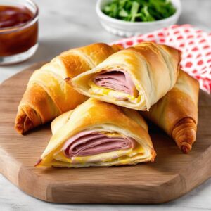 Ham and Cheese Crescent Roll-Up