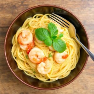  Garlic Butter Shrimp Pasta