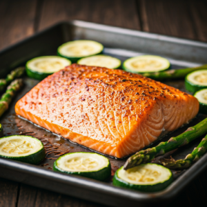  Sheet Pan Salmon with Vegetables
