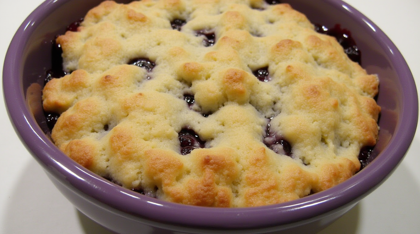 homemade Blueberry Cobbler